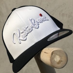 Flexfit Mesh Cap – 3D Stick in weiß